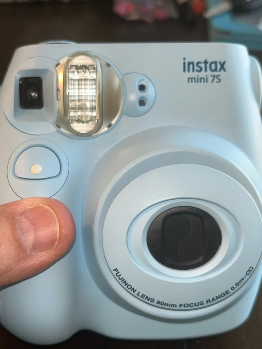 Fujifilm Instax Mini 9 Instant Print Camera & Crossbody Matching Case:Light Blue